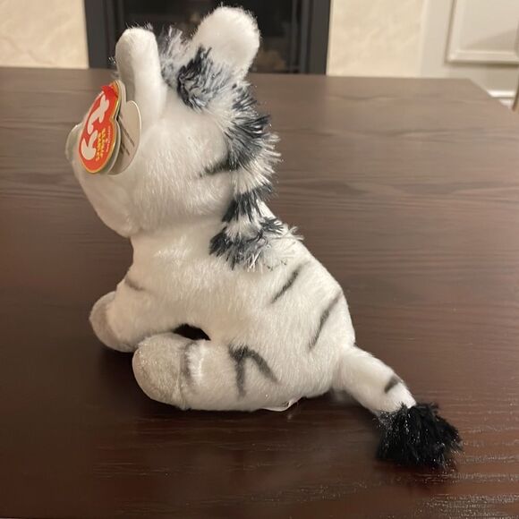 Stripes the Zebra Ty Original Beanie Babies VelveTy NWT Excellent Condition 6.5” - Picture 5 of 9
